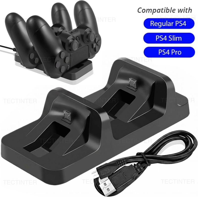 Gaming Console Station - Dual Charger Dock Station For PS4