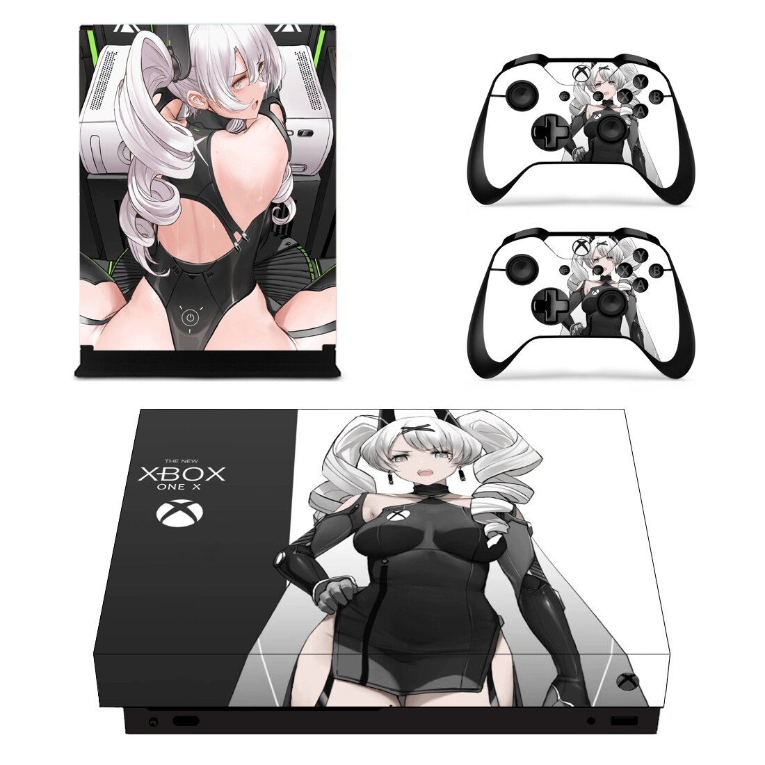 Gaming Console For Tv Xbox - Anime Cute Girl Full Cover Skin