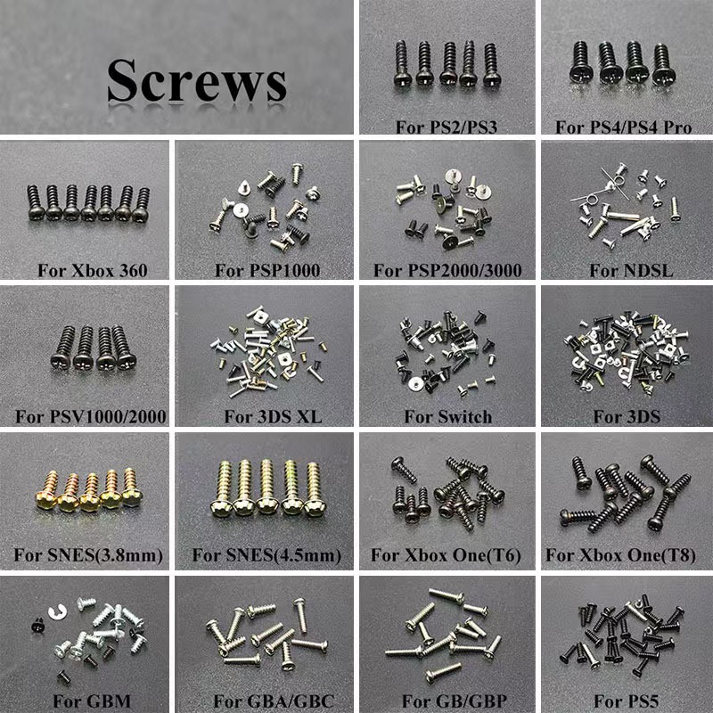 Gaming Console For Tv Xbox - Set Replacement Screws For New 3DS