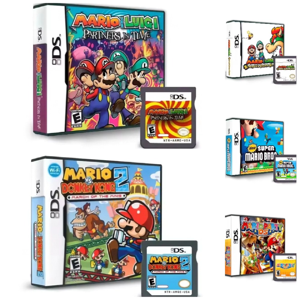 Gaming Console Portable - Popular Fun DS Game Cartridge -Mario