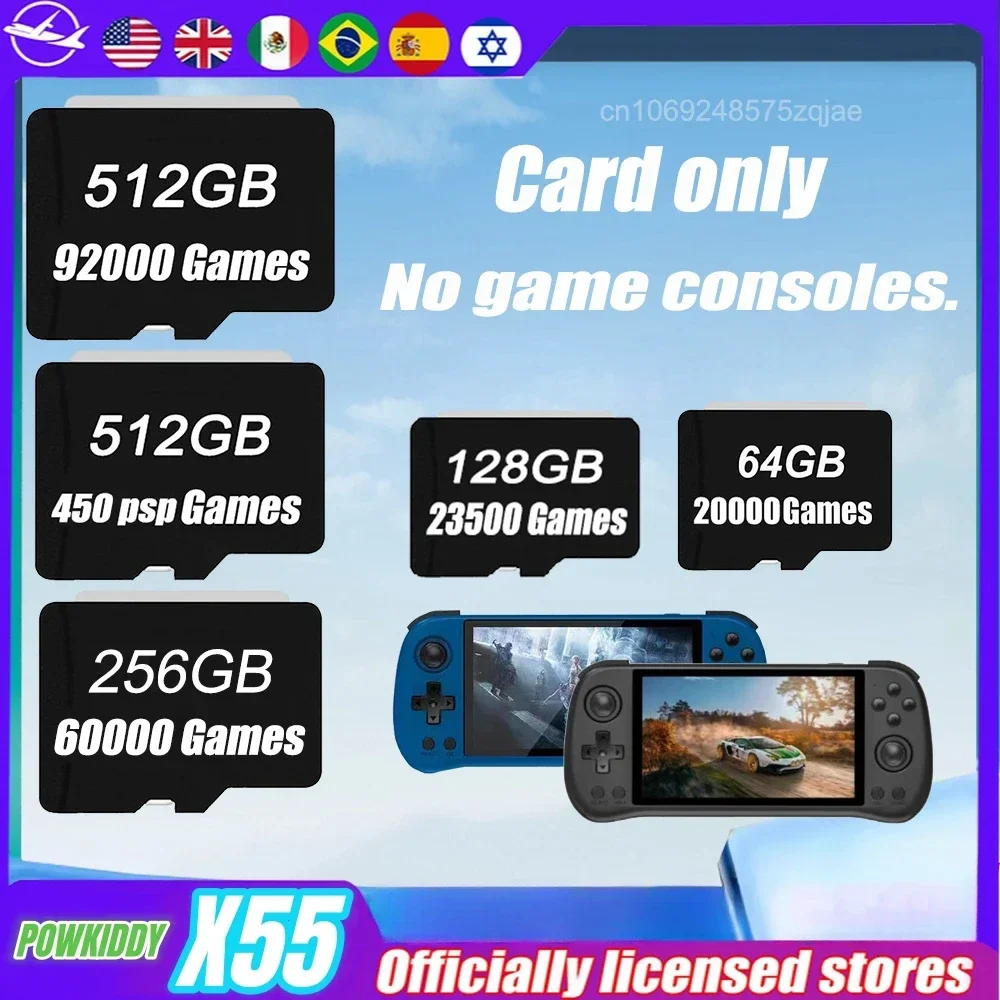 Gaming Console X55 - POWKIDDY X55 Retro Handheld Game Console