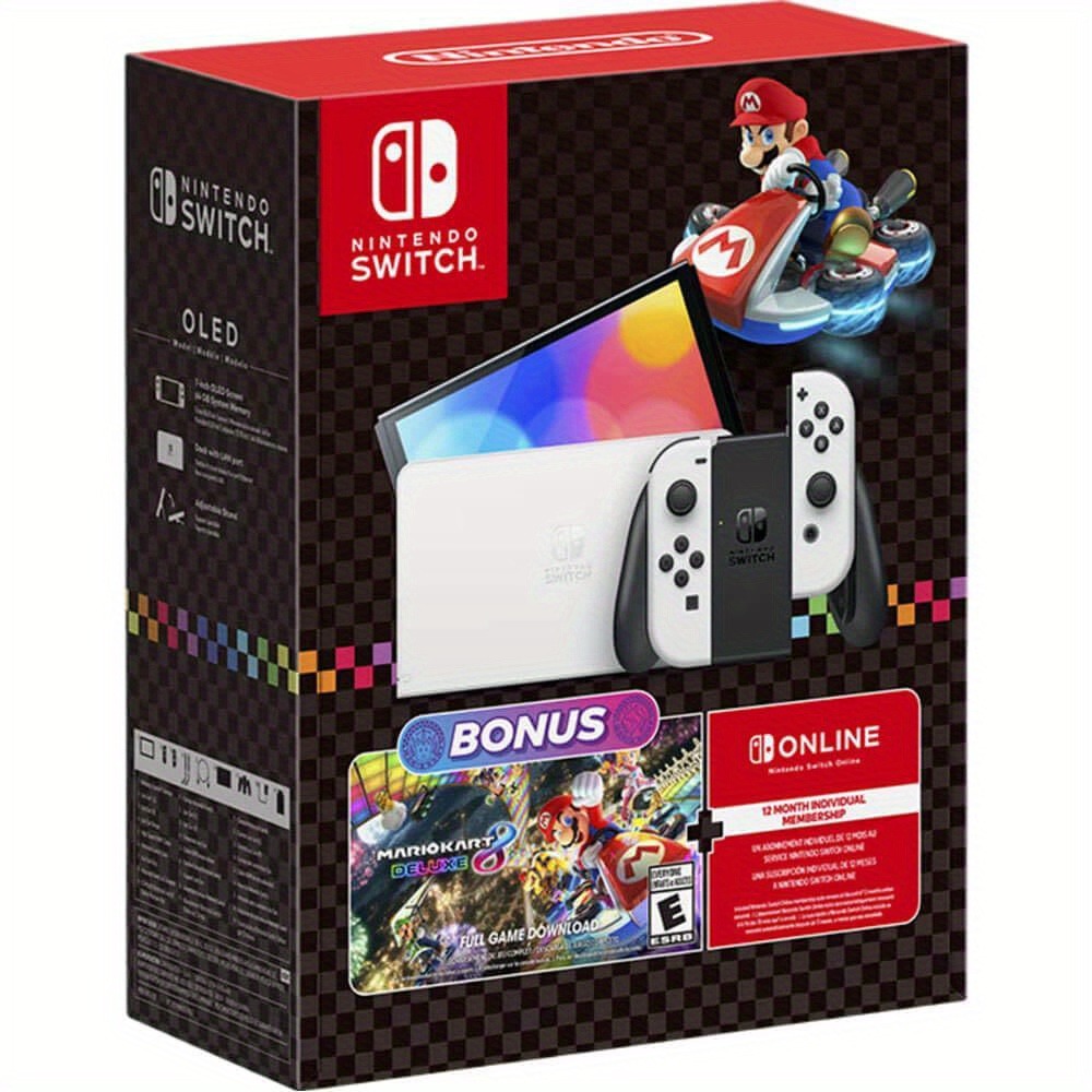 Gaming Console Mario - Nintendo Switch OLED Console Bundle with