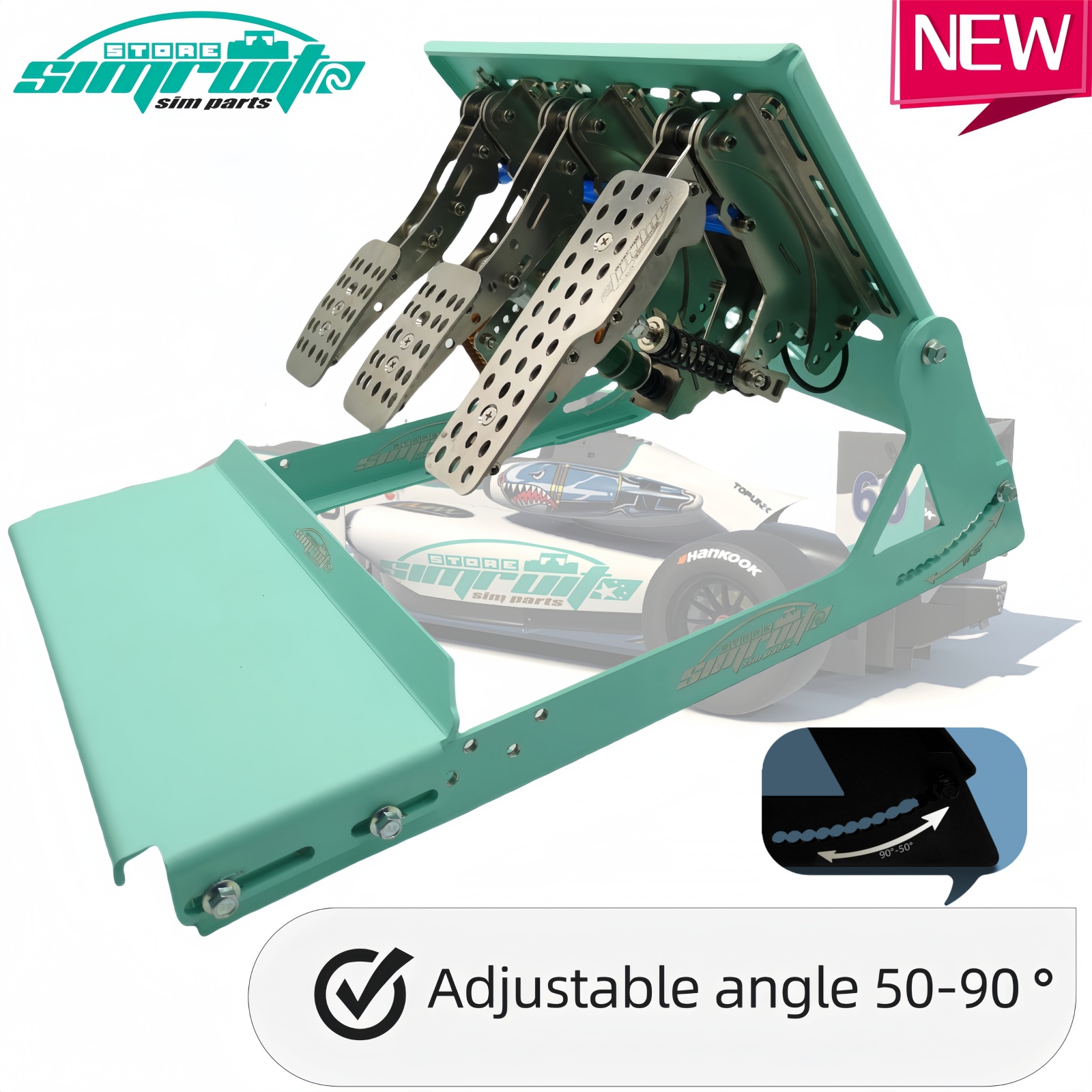 Racing Pedal Set - SimRuito Driving Simulator Pedal Sim Racing