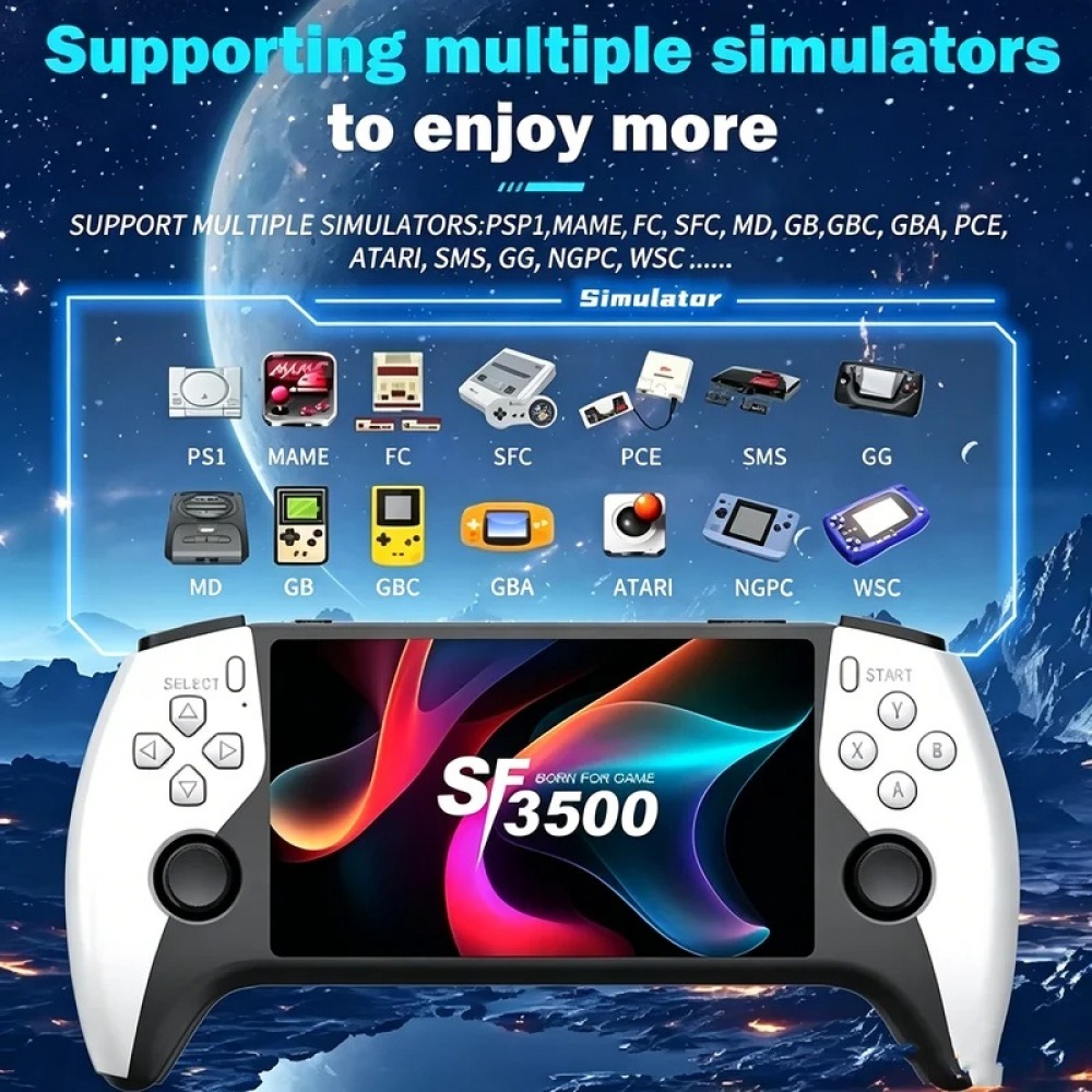 Gaming Console Portable - SF3500 5 inch Handheld Game Console