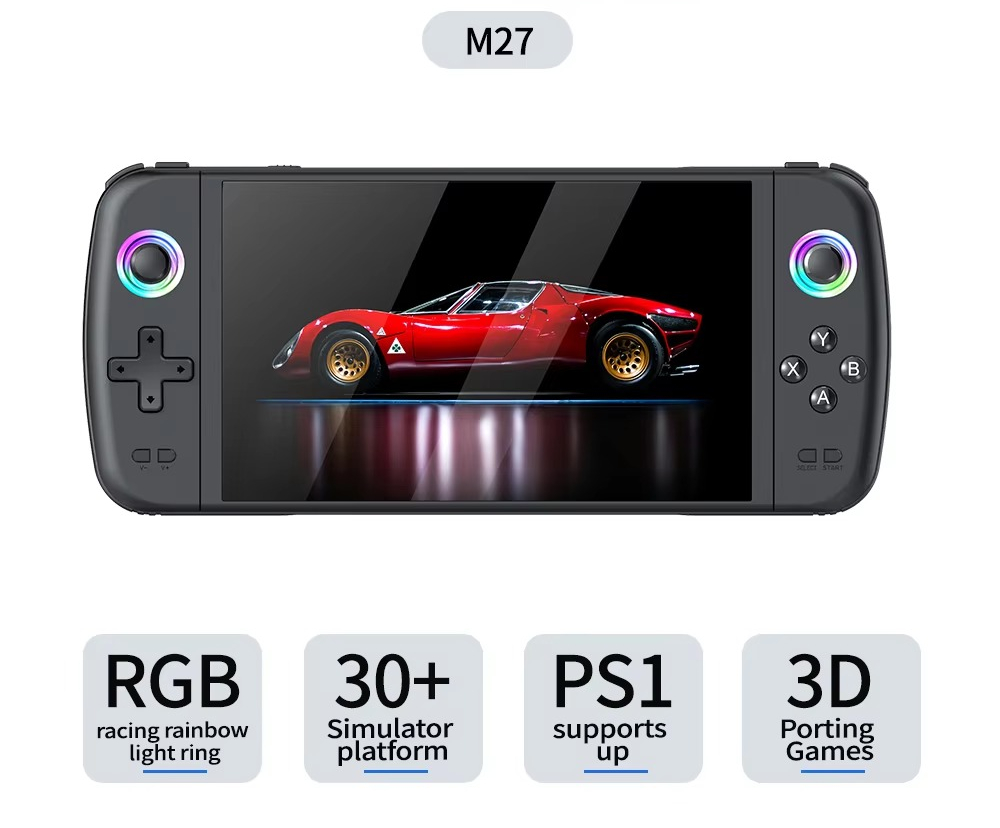 M27 7 Inch Handheld Game Conso - огляд і ціна Console Gaming Hand