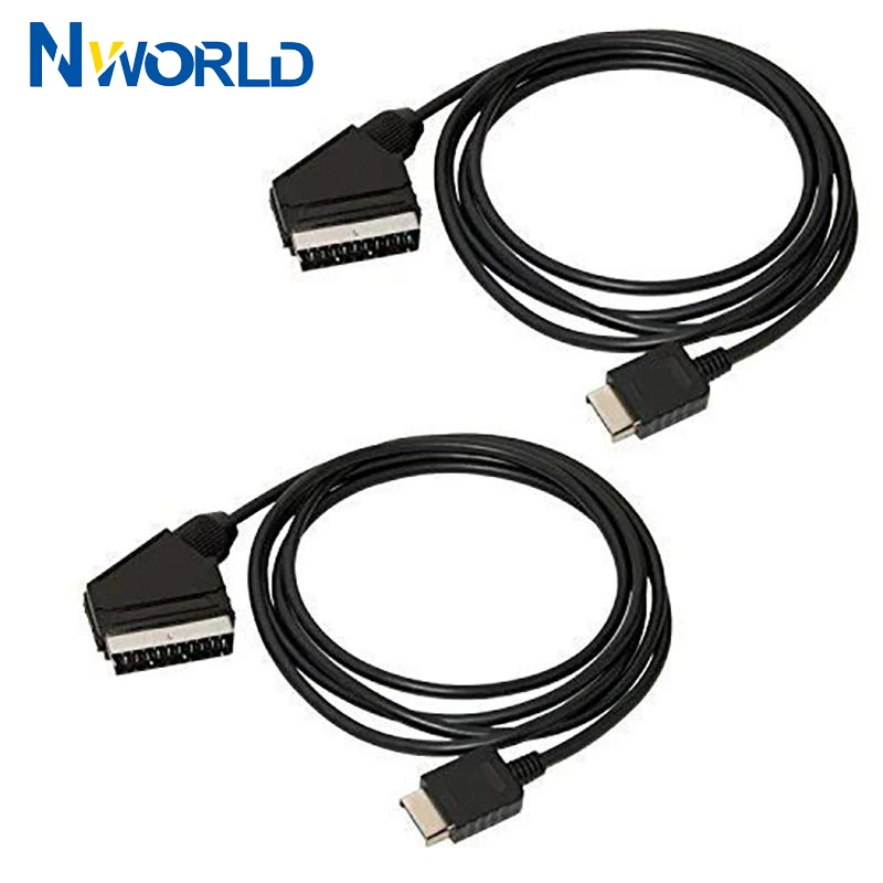 2pcs/lot 6Ft RGB SCART Wire Ca - огляд і ціна Gaming Console For Tv Xbox
