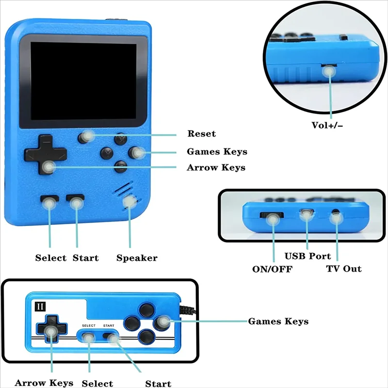 Portable Built-in 400 FC Games - огляд і ціна Gaming Console Mario