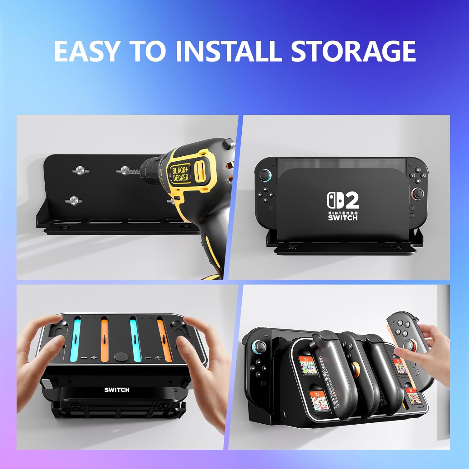 Wall Mount Charging Dock for N - огляд і ціна Gaming Console Station