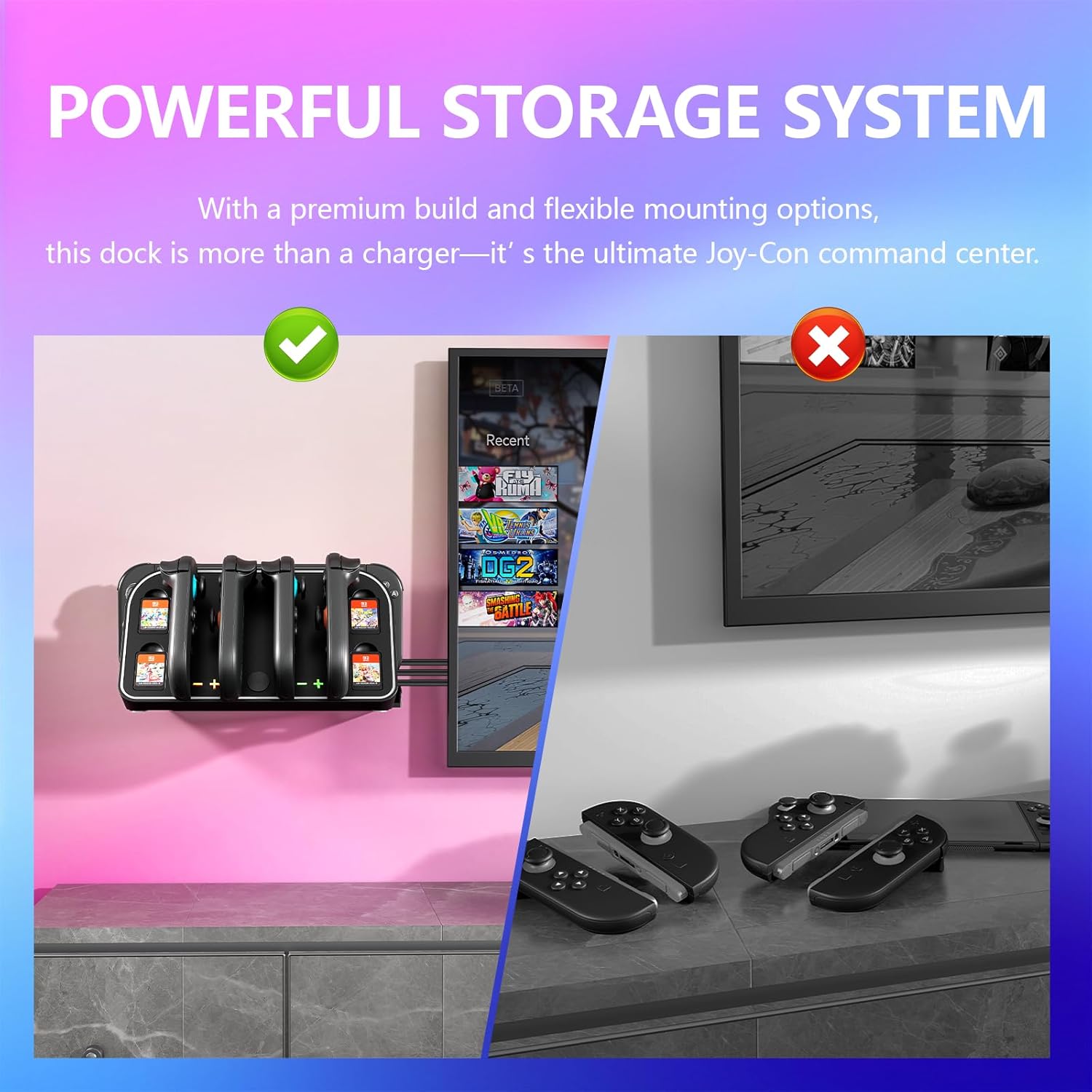 Wall Mount Charging Dock for N - огляд і ціна Gaming Console Station