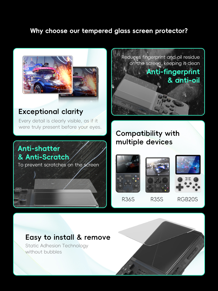 DATA FROG R36S Screen Protecto - огляд і ціна Gaming Console R36S