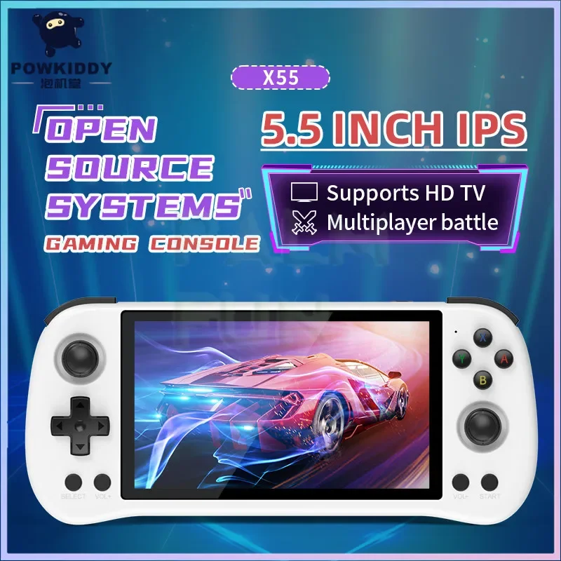 POWKIDDY X55 Handheld Game Con - огляд і ціна Gaming Console X55