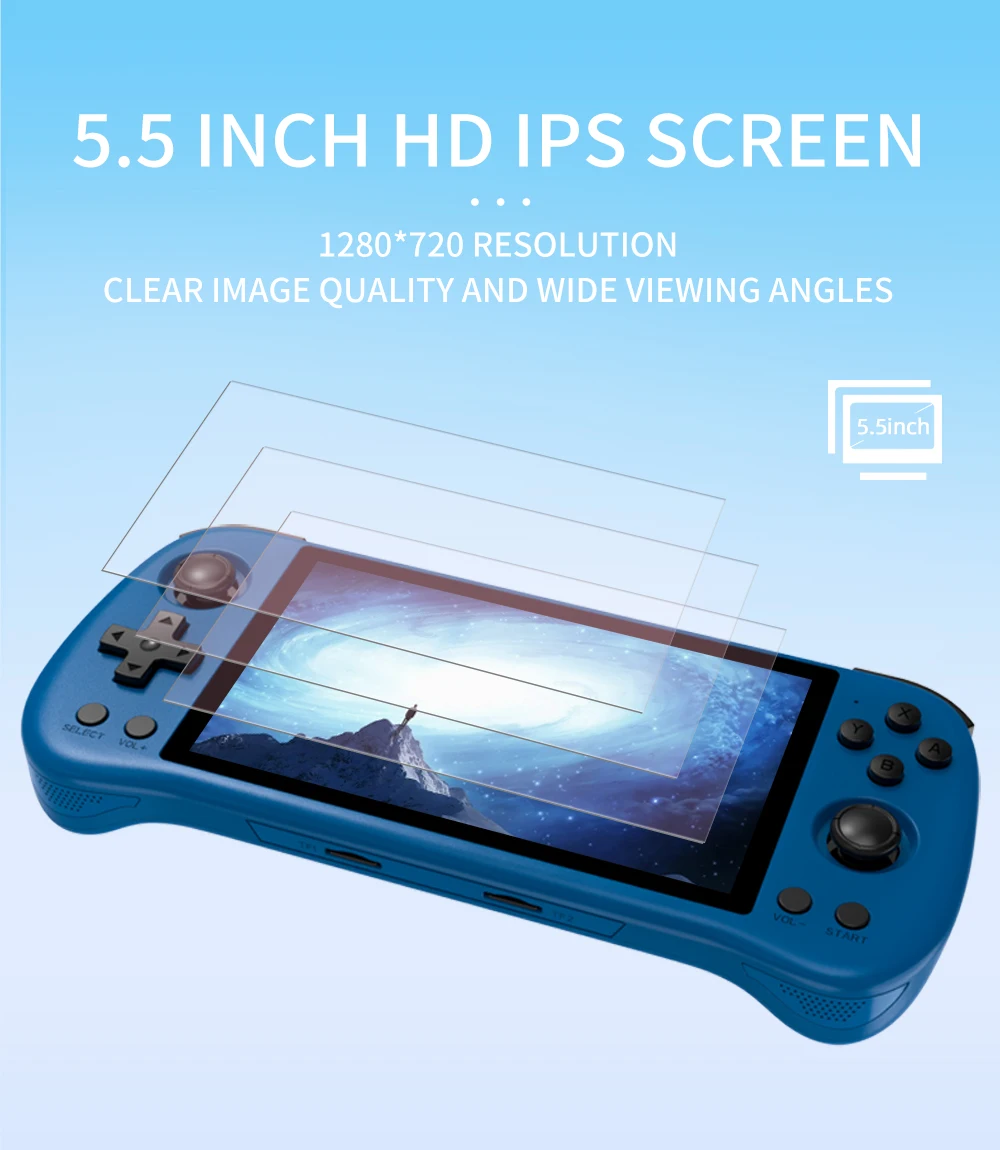 POWKIDDY X55 Retro Handheld Ga - огляд і ціна Gaming Console X55