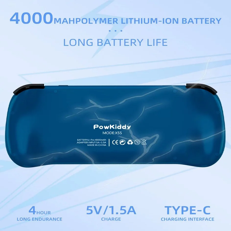 POWKIDDY X55 Retro Handheld Ga - огляд і ціна Gaming Console X55