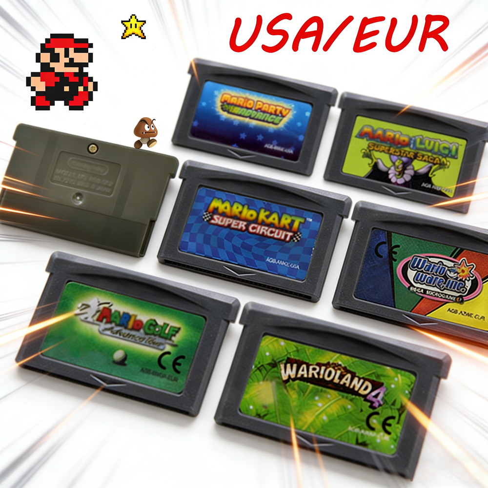 GBA Game Cartridge 32 Bit Vide - огляд і ціна Gaming Console Mario