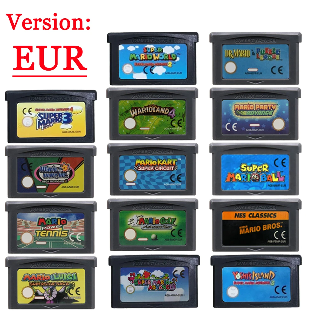 GBA Game Cartridge 32 Bit Vide - огляд і ціна Gaming Console Mario