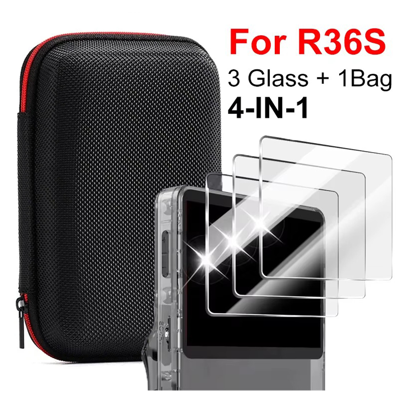4 IN 1 Storage Case Game Conso - огляд і ціна Gaming Console R36S