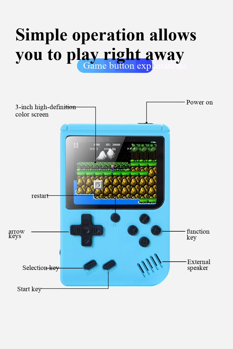 3.0 Inch Macaron Retro Portabl - огляд і ціна Gaming Console Under 500