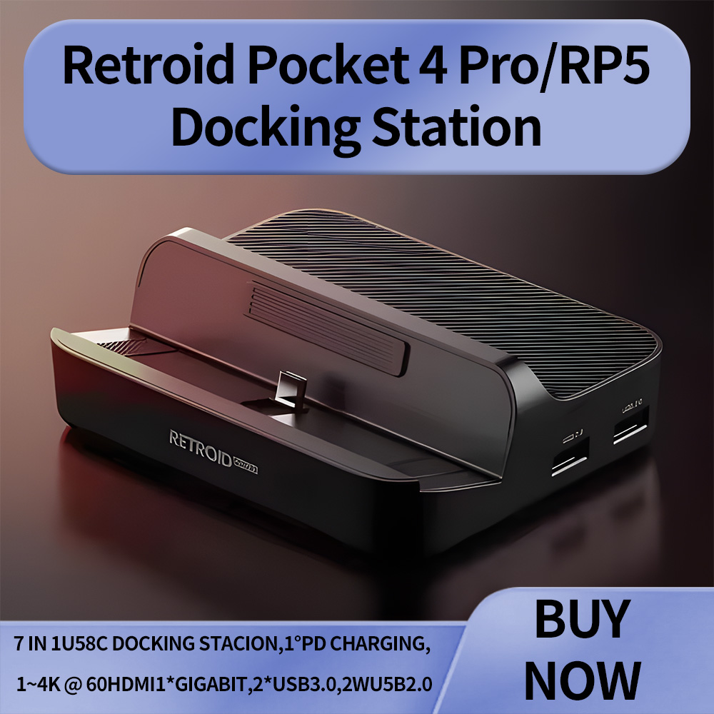 Retroid Pocket 5 Docking Stati - огляд і ціна Gaming Console Station